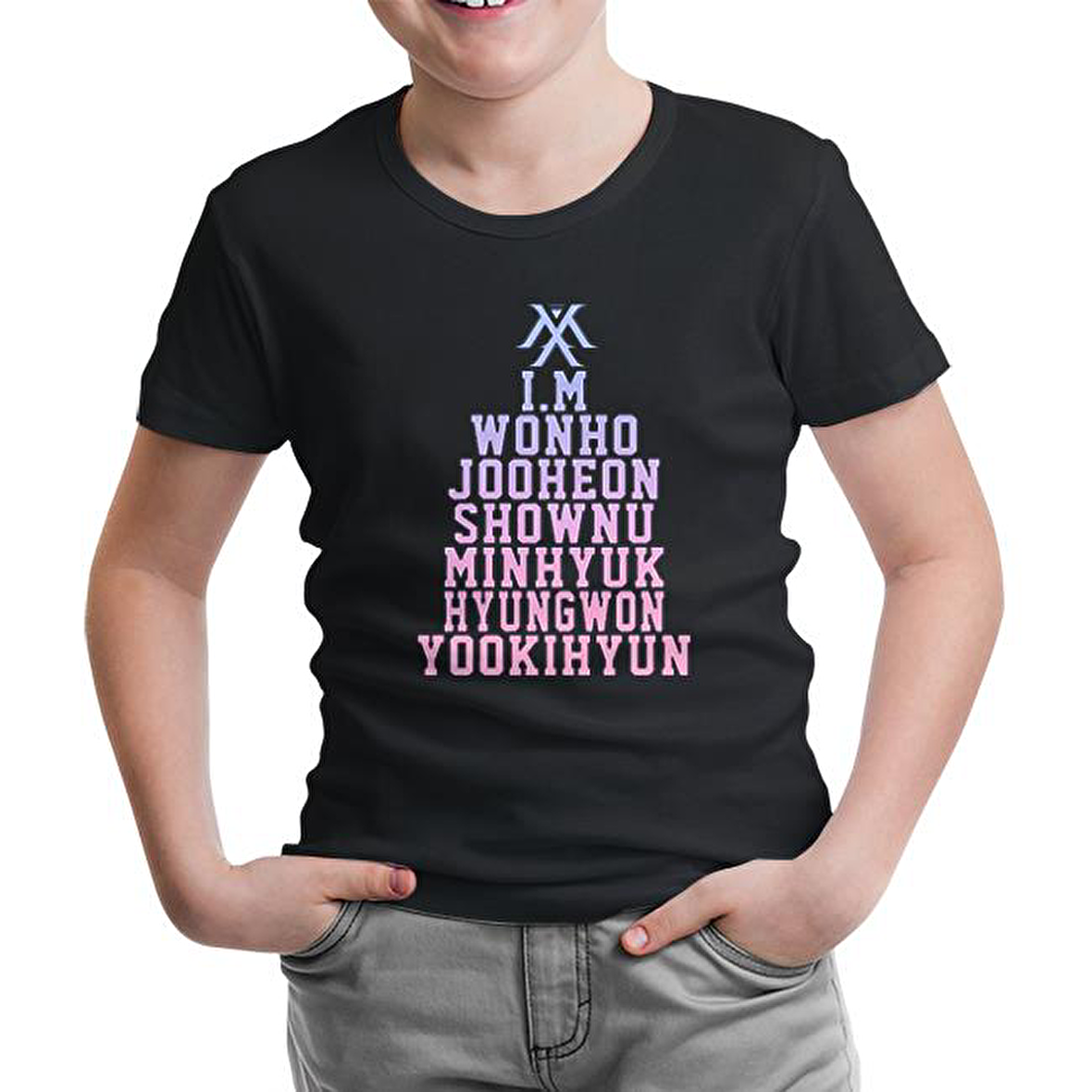 Monsta X - I.M Siyah Çocuk Tshirt