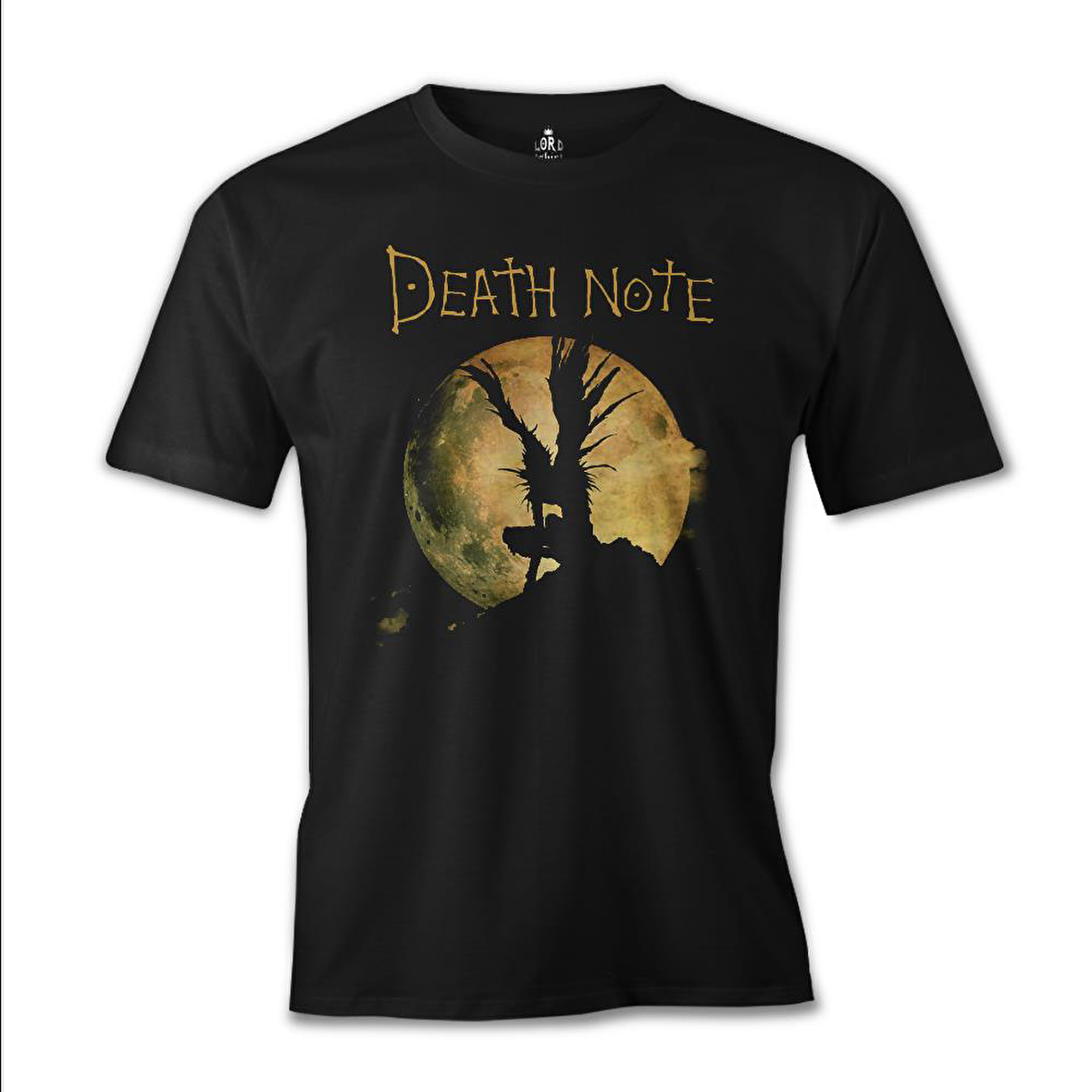 Death Note - Moon Siyah Erkek Tshirt