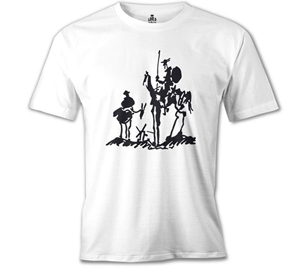 Picasso – Don Quixote Beyaz Erkek Tshirt