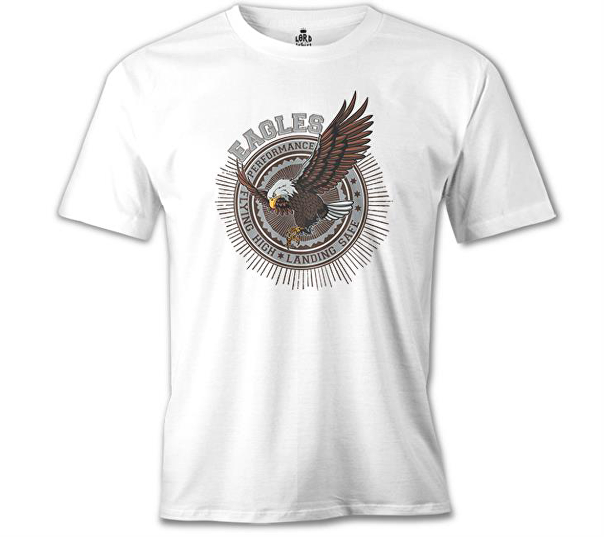 Kartal  - Flying Beyaz Erkek Tshirt