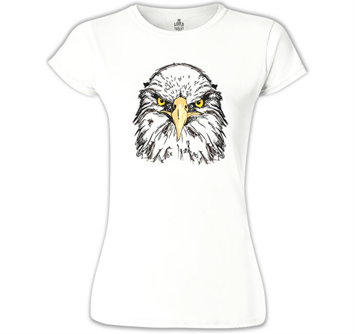 Kartal - Yüz Beyaz Bayan Tshirt
