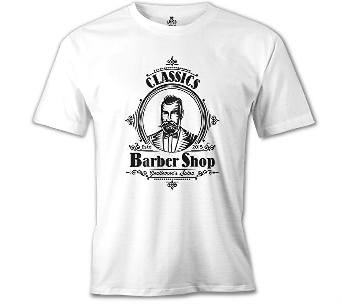 Barber Shop Beyaz Erkek Tshirt