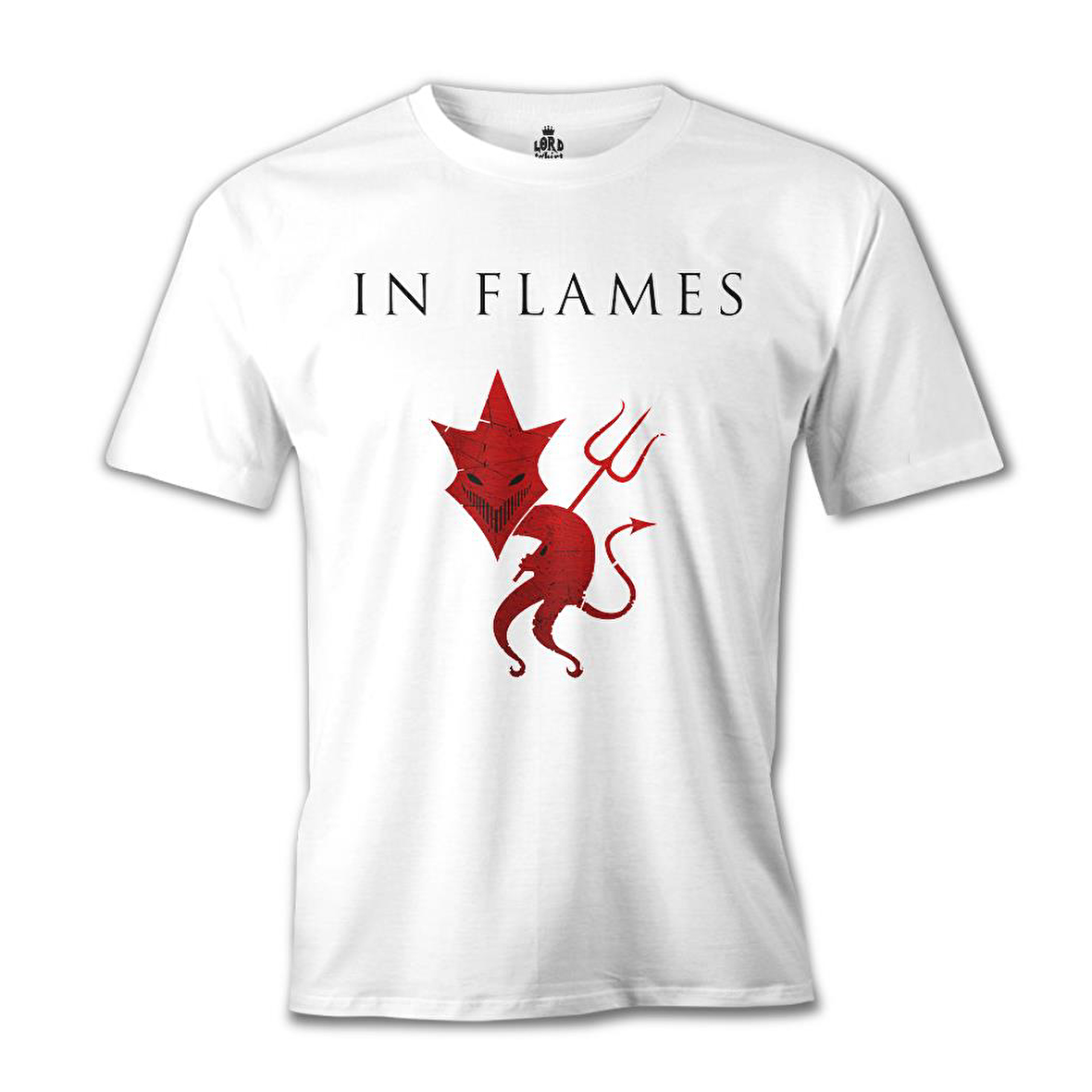 In Flames Beyaz Erkek Tshirt
