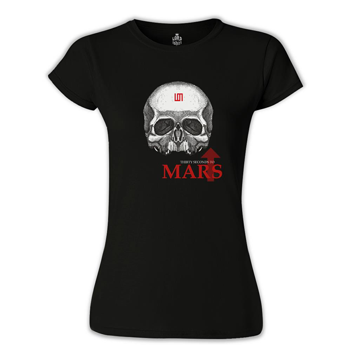 30 Seconds to Mars Siyah Bayan Tshirt