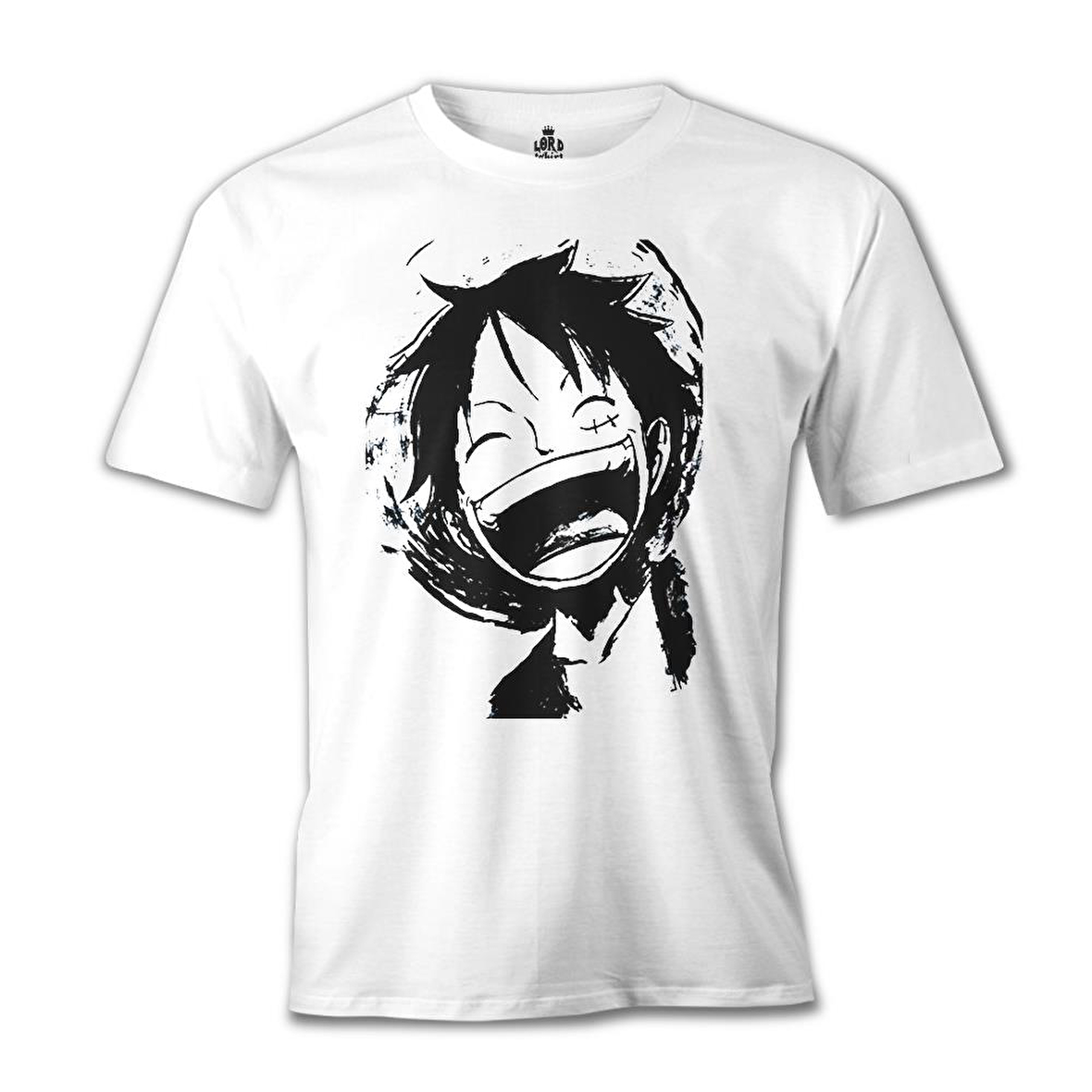 One Piece - Luffy Laugh Beyaz Erkek Tshirt