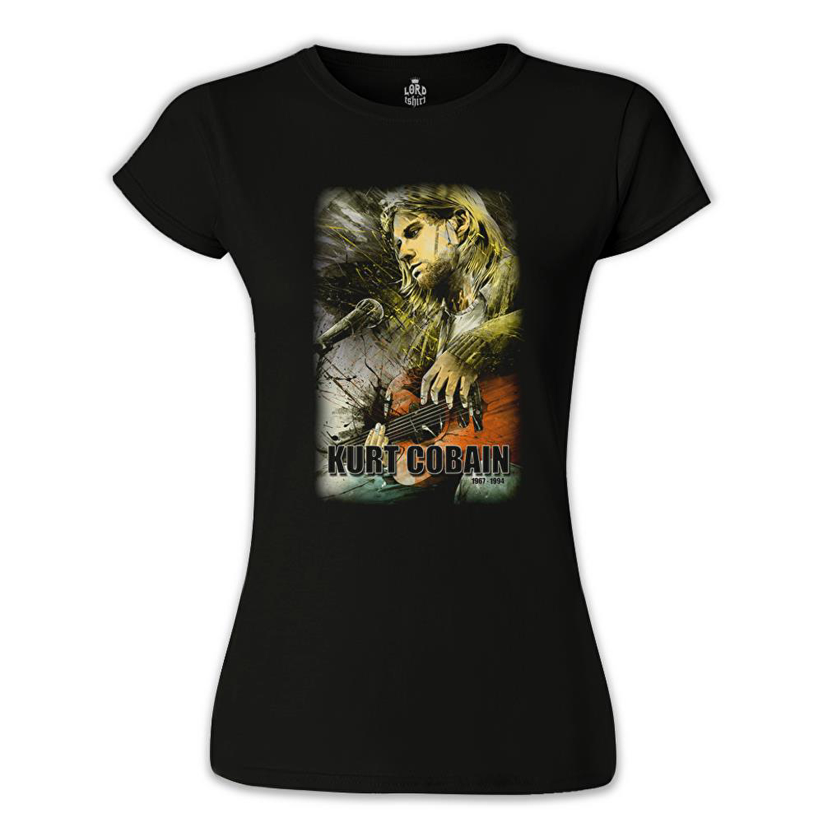 Kurt Cobain Siyah Bayan Tshirt