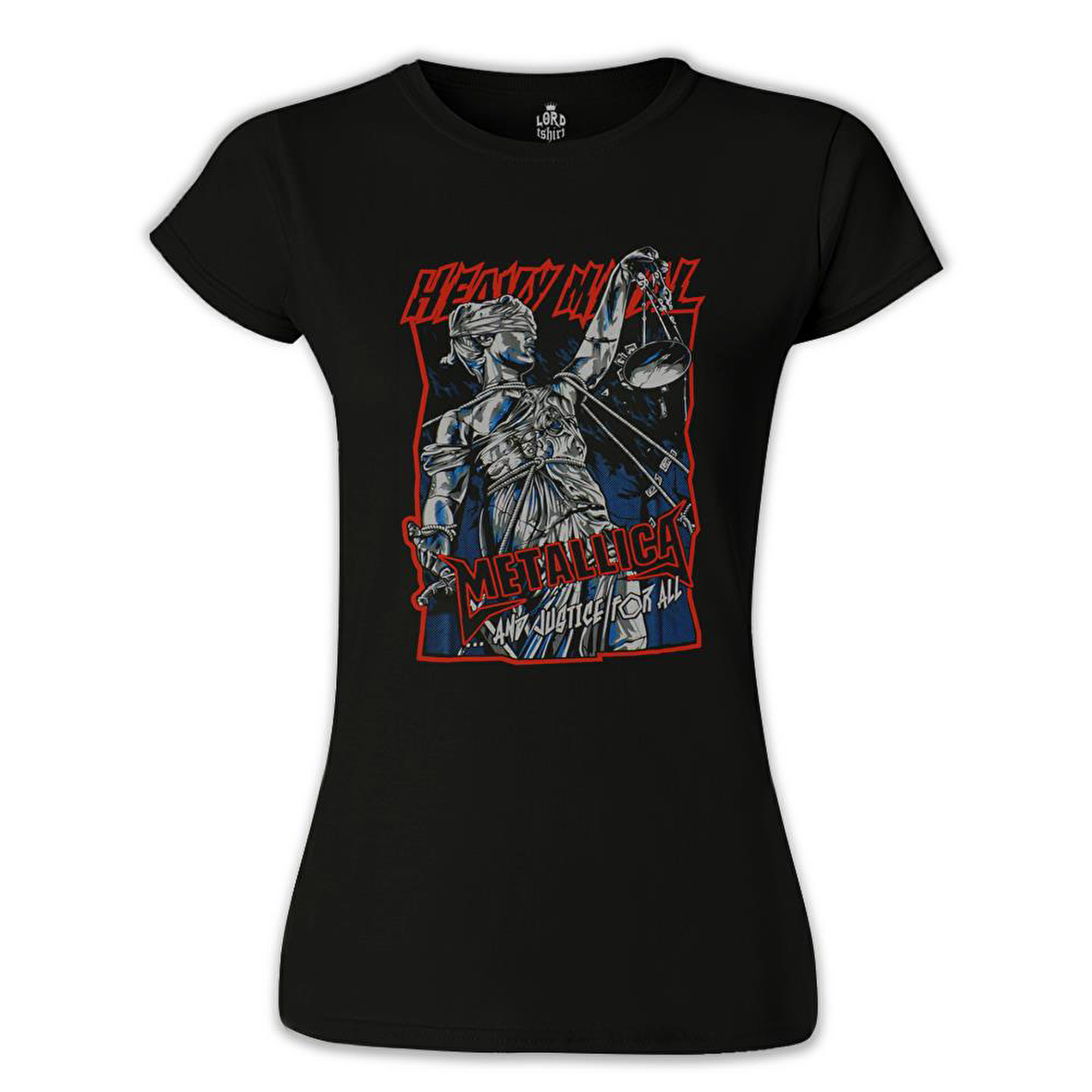 Metallica - And Justice For All Siyah Kadın Tshirt