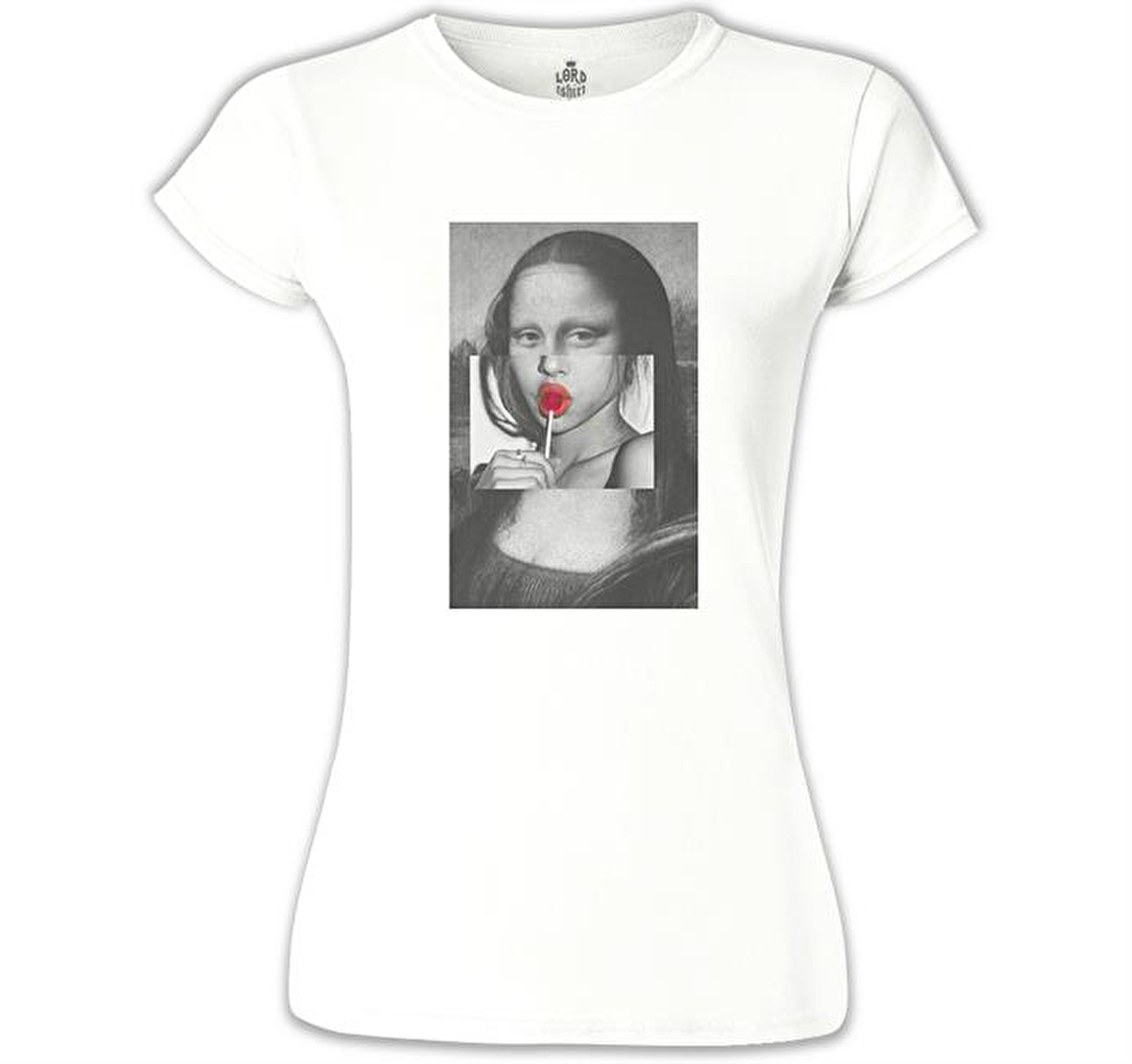 Mona Lisa - Sugar Beyaz Bayan Tshirt