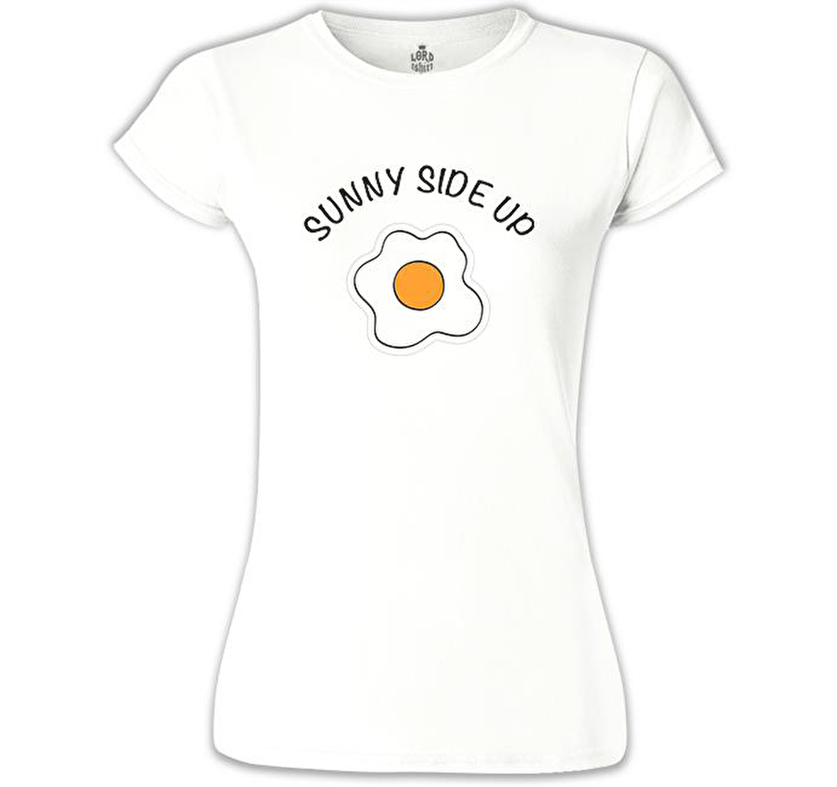 Sunny Side Up - Egg Only Beyaz Bayan Tshirt