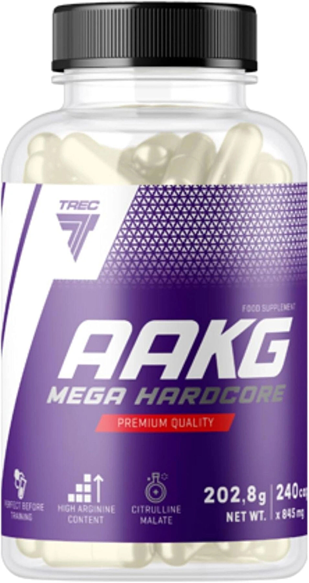 TREC Nutrition AAKG Nitric Oxide L-Arginine L-Citrulline Pump 240 Caps