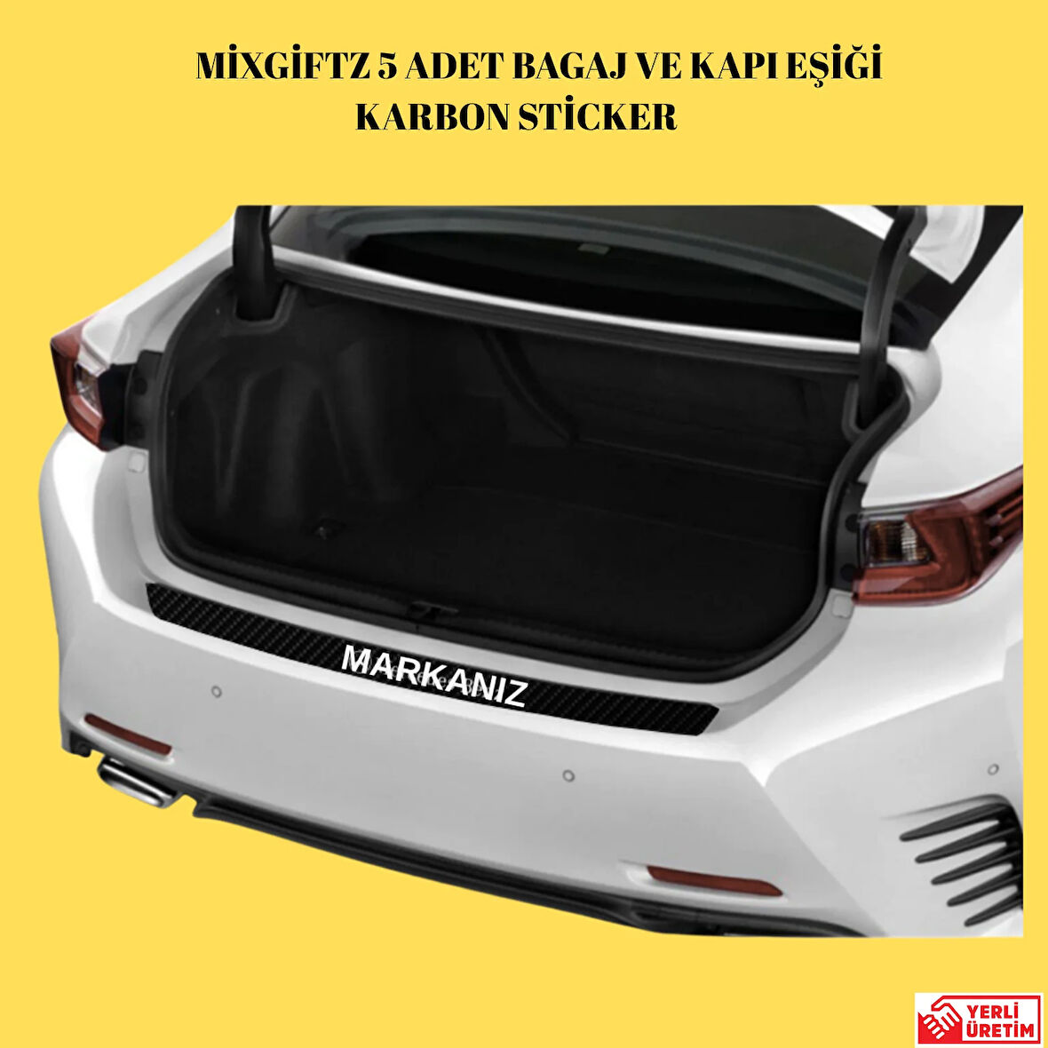 MixGiftzVolvo S90 Bağaj ve Kapı Eşiği Karbon Sticker (SET)