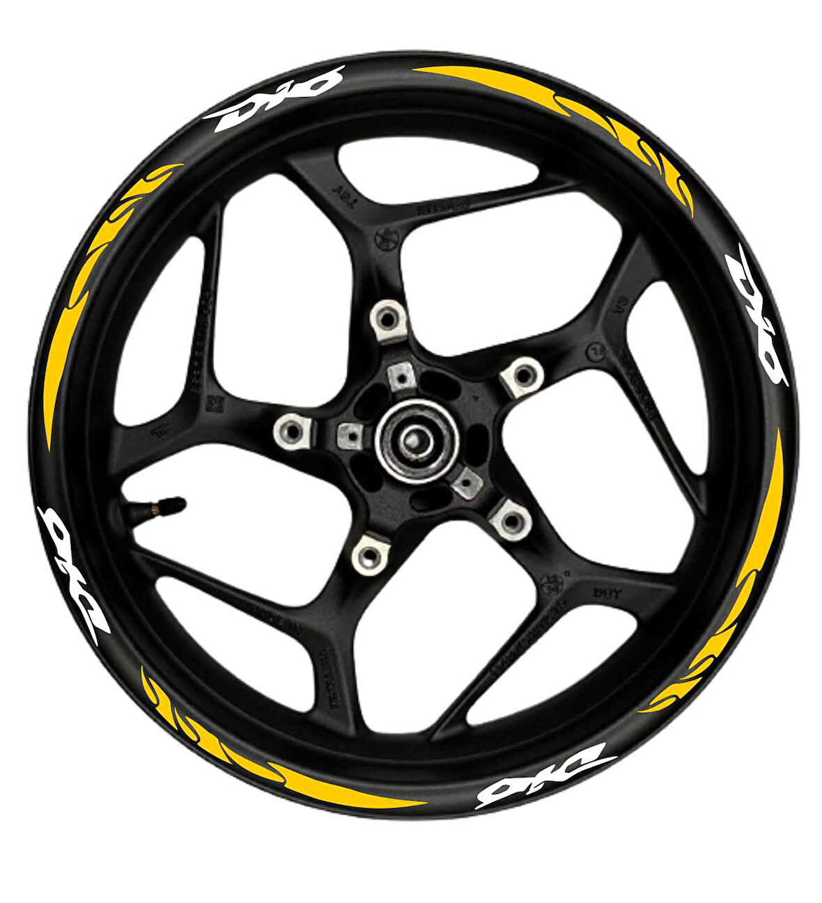 mixgiftzDio Beyaz yazılı  turuncu reflektif pençe şeritli