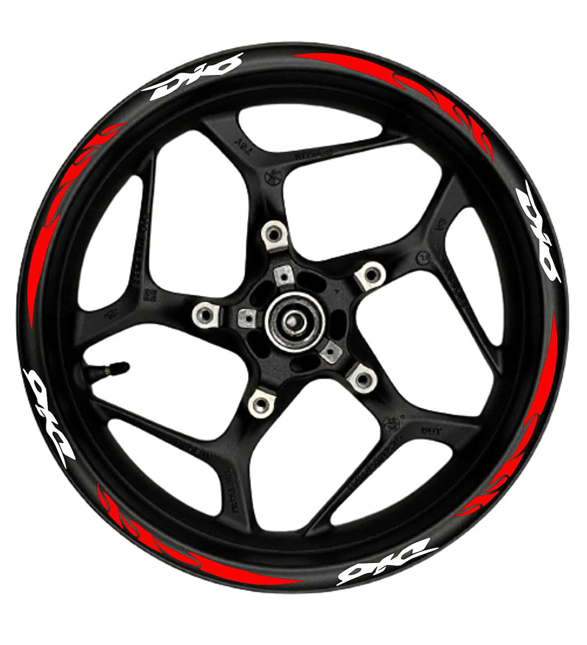 mixgiftzDio Beyaz yazılı  kırmızı pençe şeritli