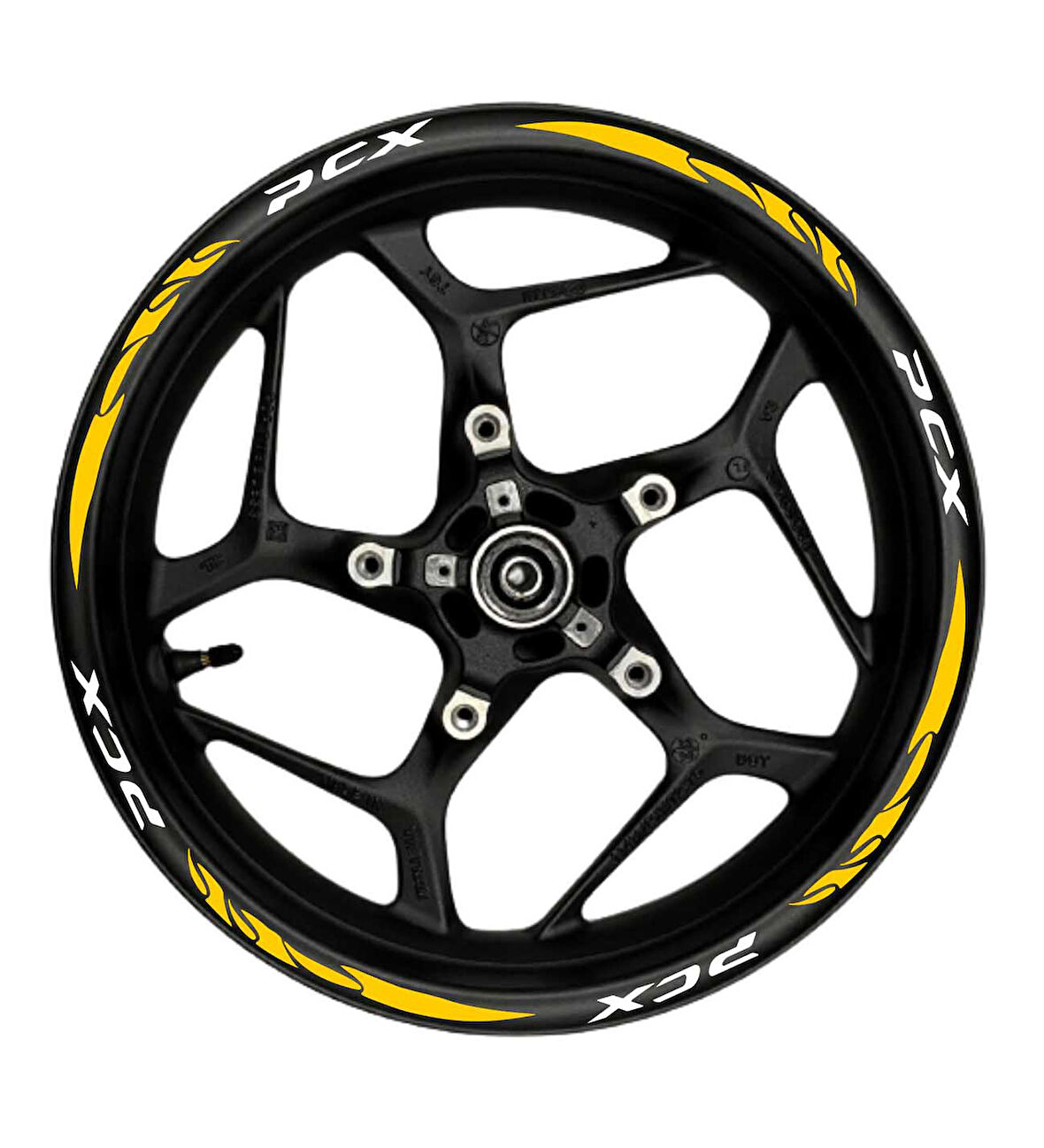 mixgiftzPcx Beyaz yazılı  turuncu reflektif pençe şeritli