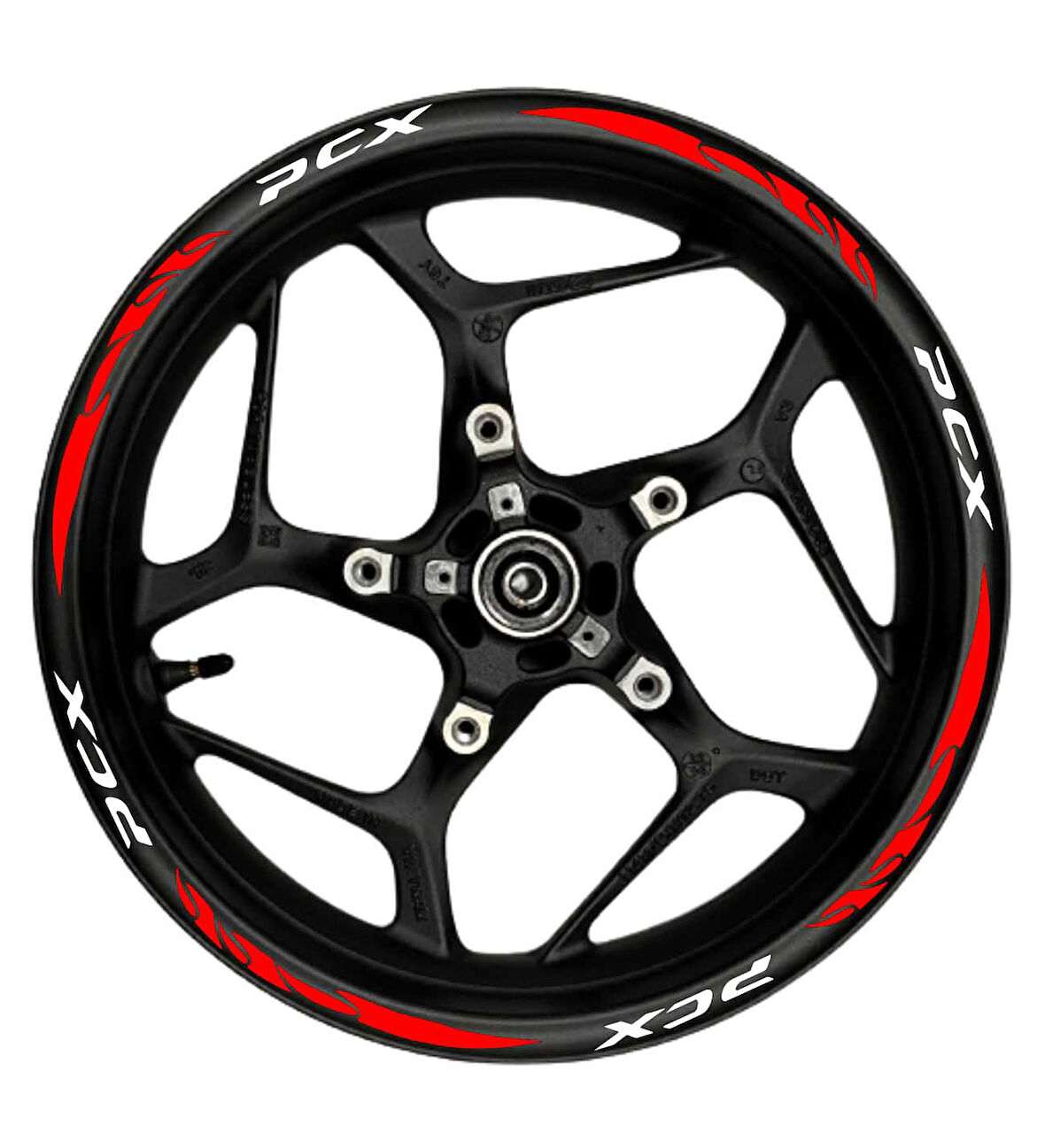 mixgiftzPcx Beyaz yazılı  kırmızı pençe şeritli