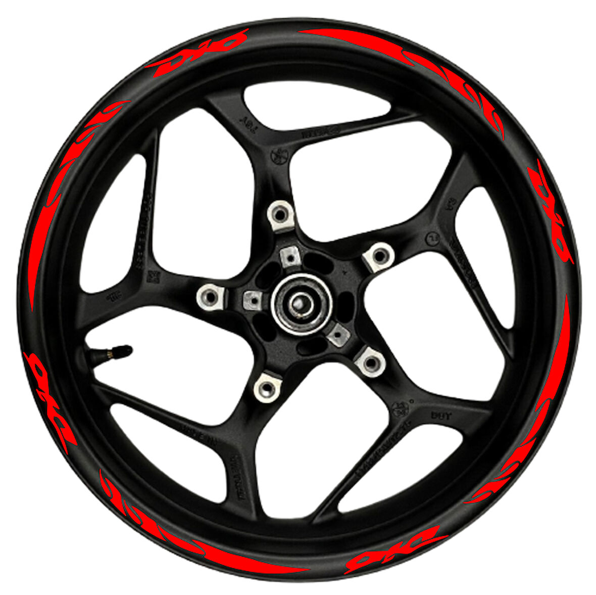 mixgiftzDİO kırmızı yazılı  kırmızı pençe şeritli