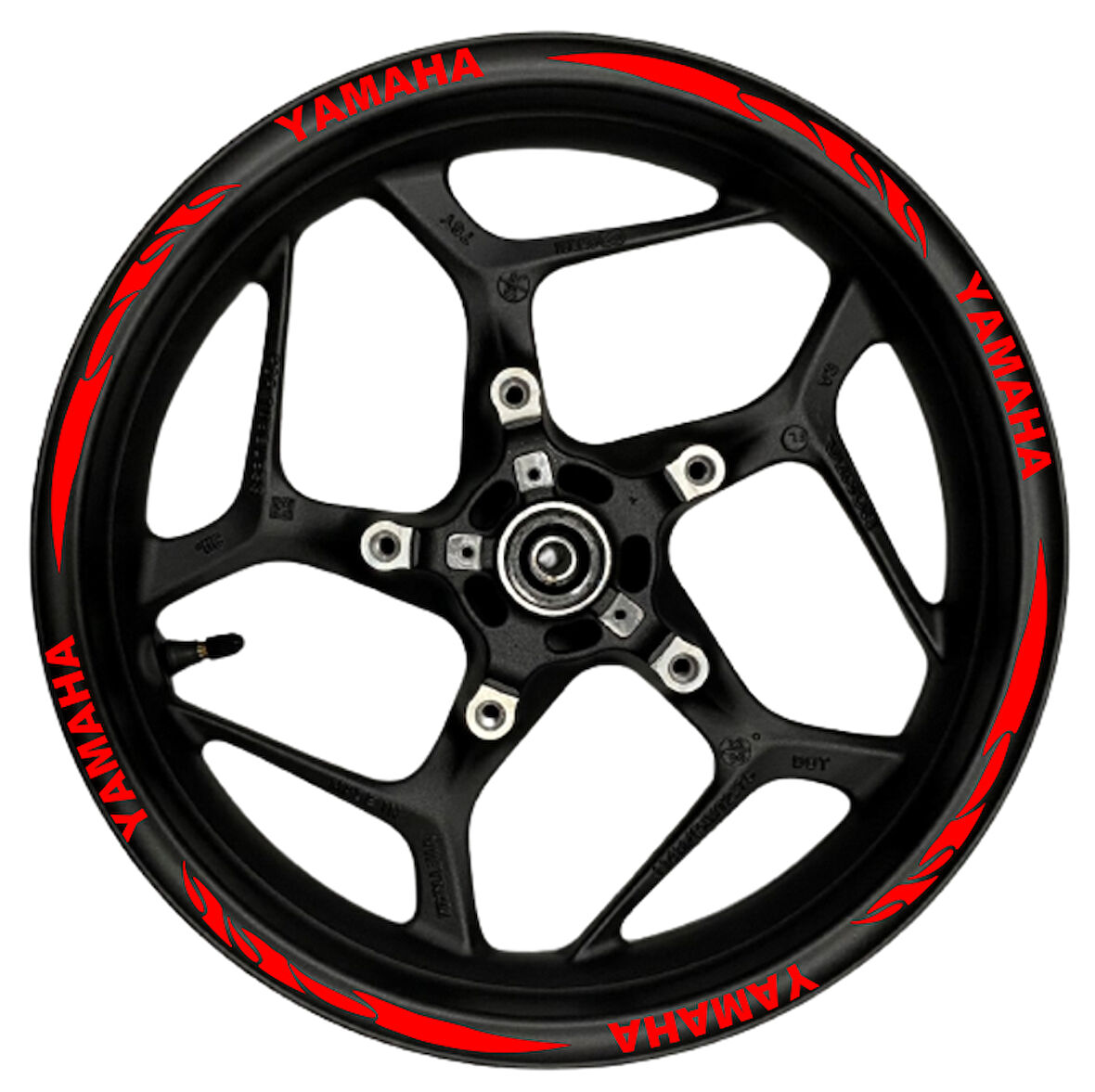 mixgiftzYamaha kırmızı yazılı  kırmızı pençe şeritli