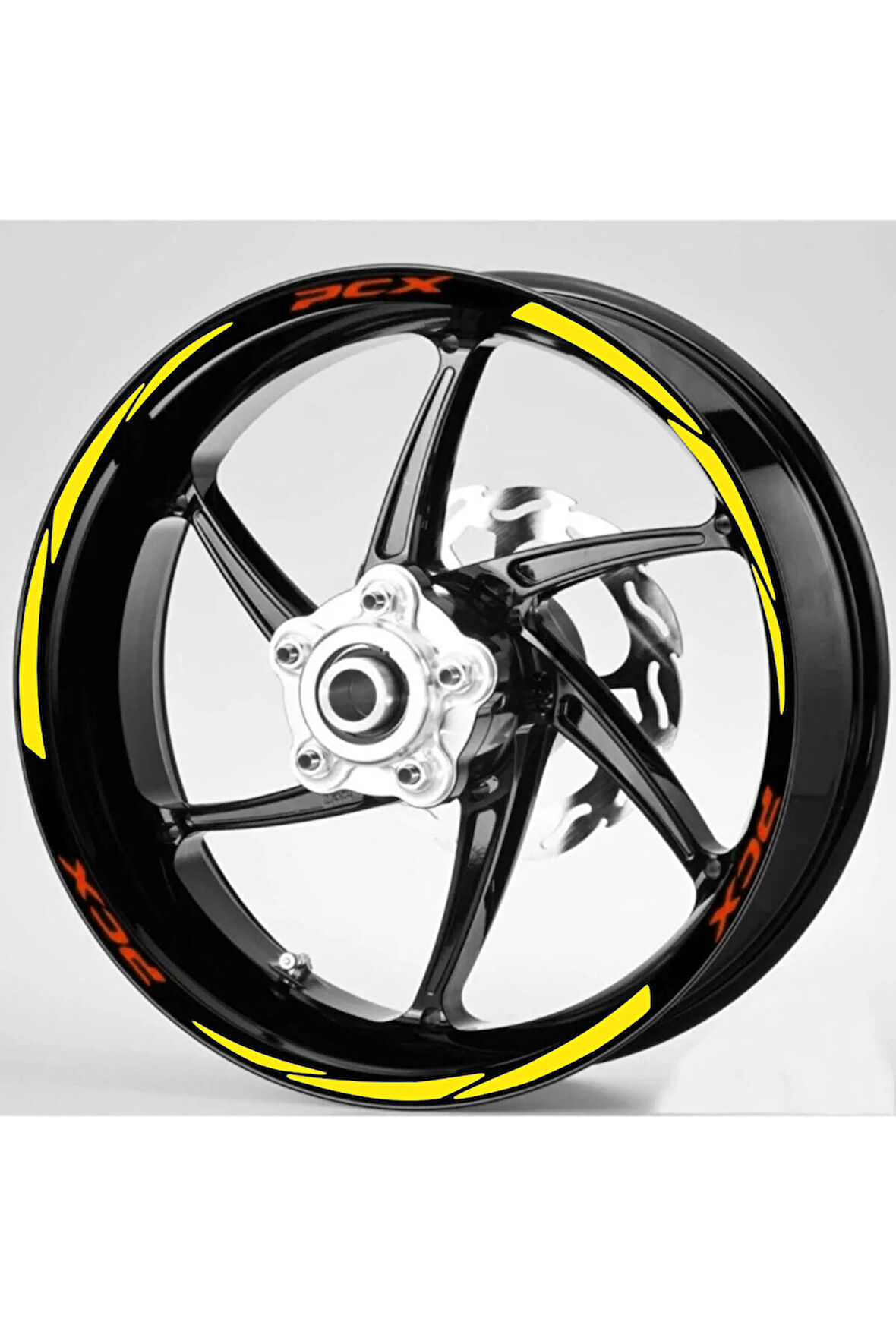 mixgiftzJant Şeridi Pcx Kırmızı Yazı Sarı Sağ-Sol/Ön-Arka