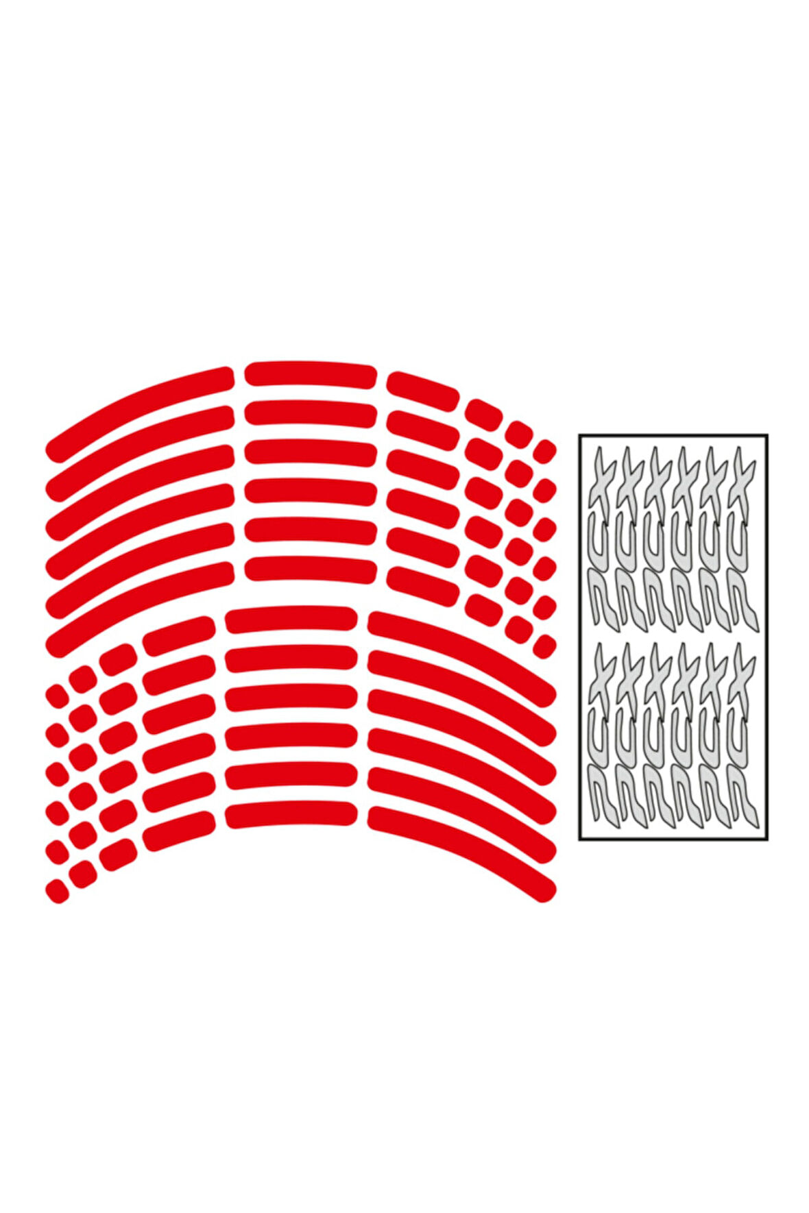 mixgiftzJant Şeridi Honda Pcx Reflektör Kırmızı Sağ-Sol/Ön-Arka