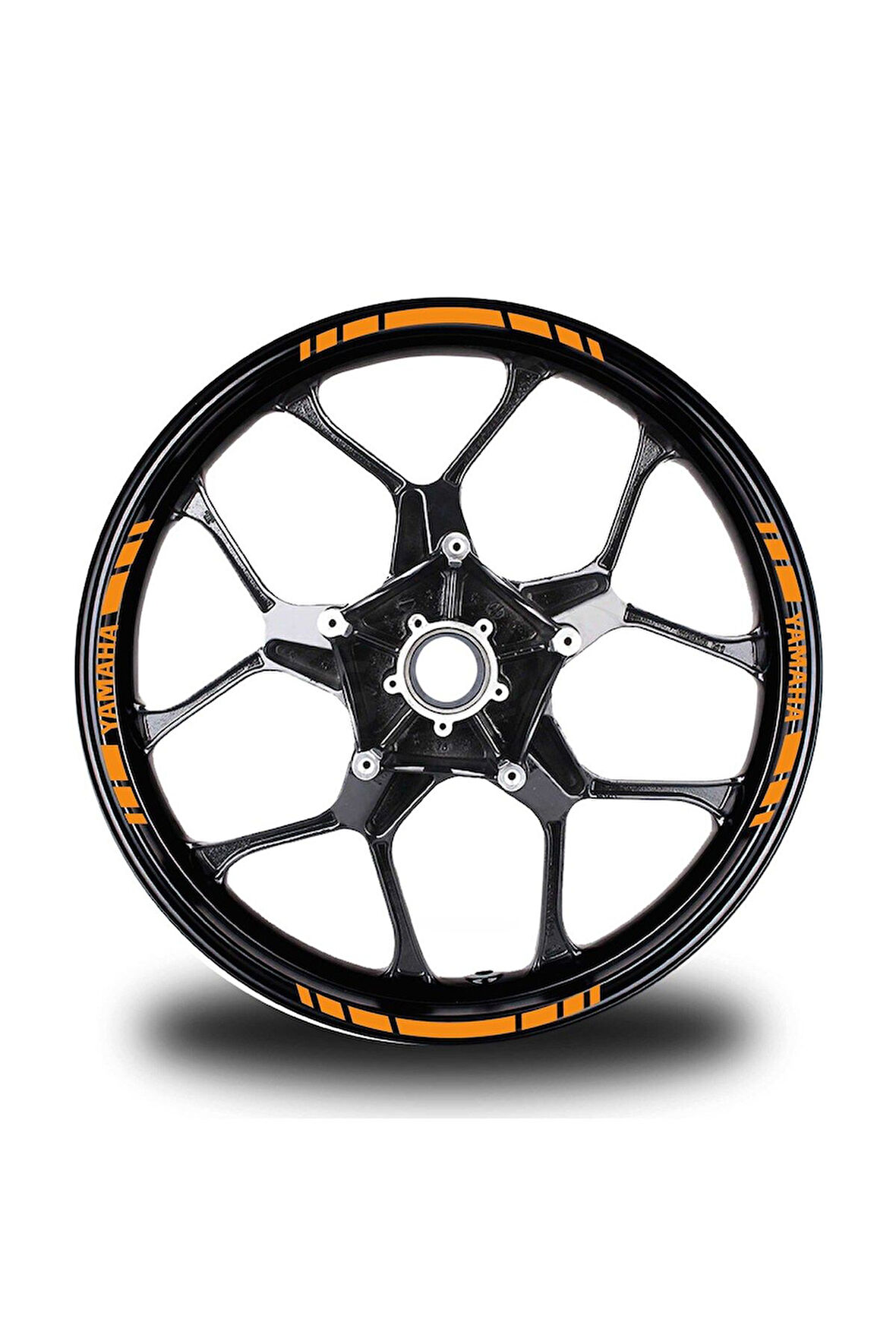 mixgiftzYamaha Yazılı Kısa Yazısız Kısa Dış Şerit 16'lı Tek Renk Jant Sticker Modeli