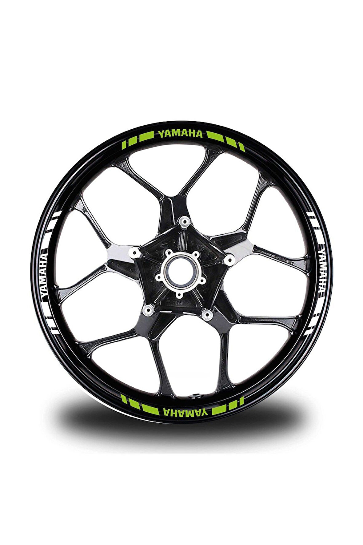 mixgiftzYamaha Yazılı Kısa Dış Şerit 16'lı Çift Renk Jant Sticker Modeli