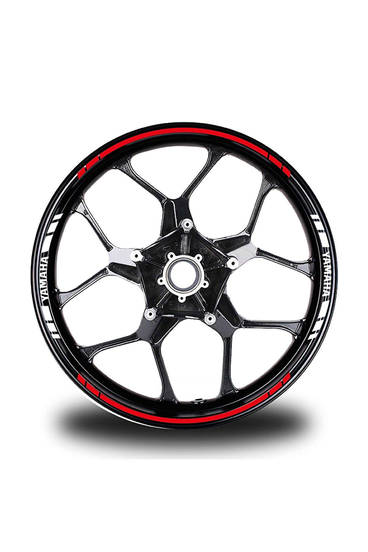 mixgiftzYamaha Yazılı Kısa Yazısız Uzun Dış Şerit 16'lı Çift Renk Jant Sticker Modeli