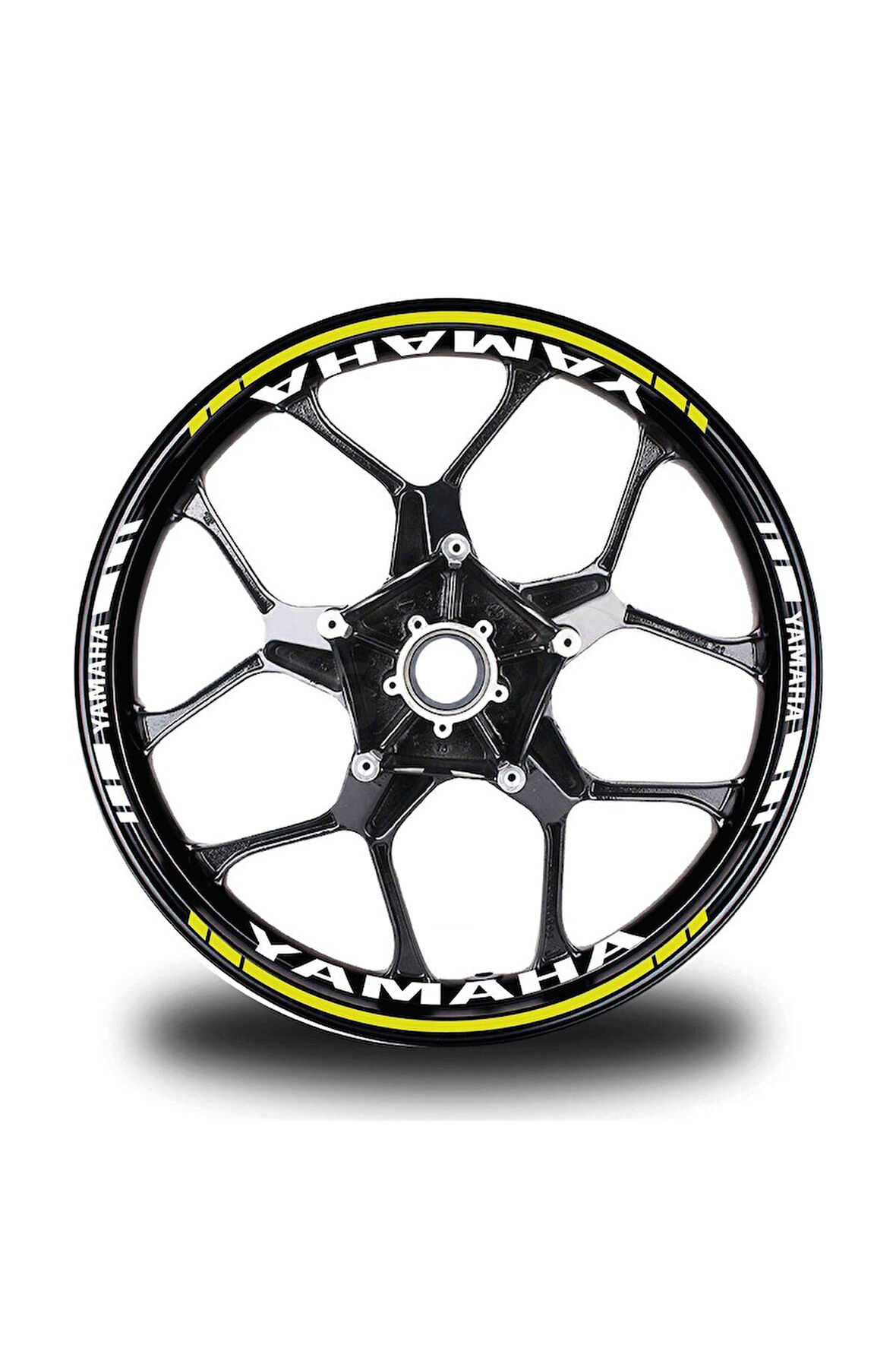 mixgiftzNeon Sarı Yamaha Takım Jant Sticker Etiket