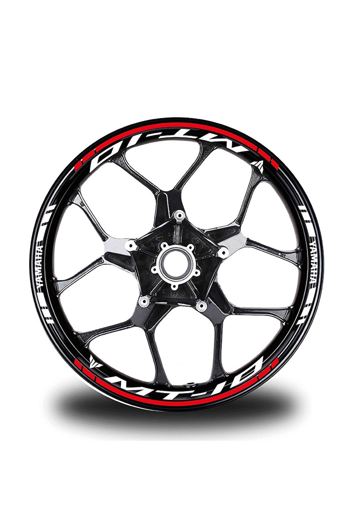 mixgiftzKırmızı Yamaha MT 10 Jant Sticker Etiket