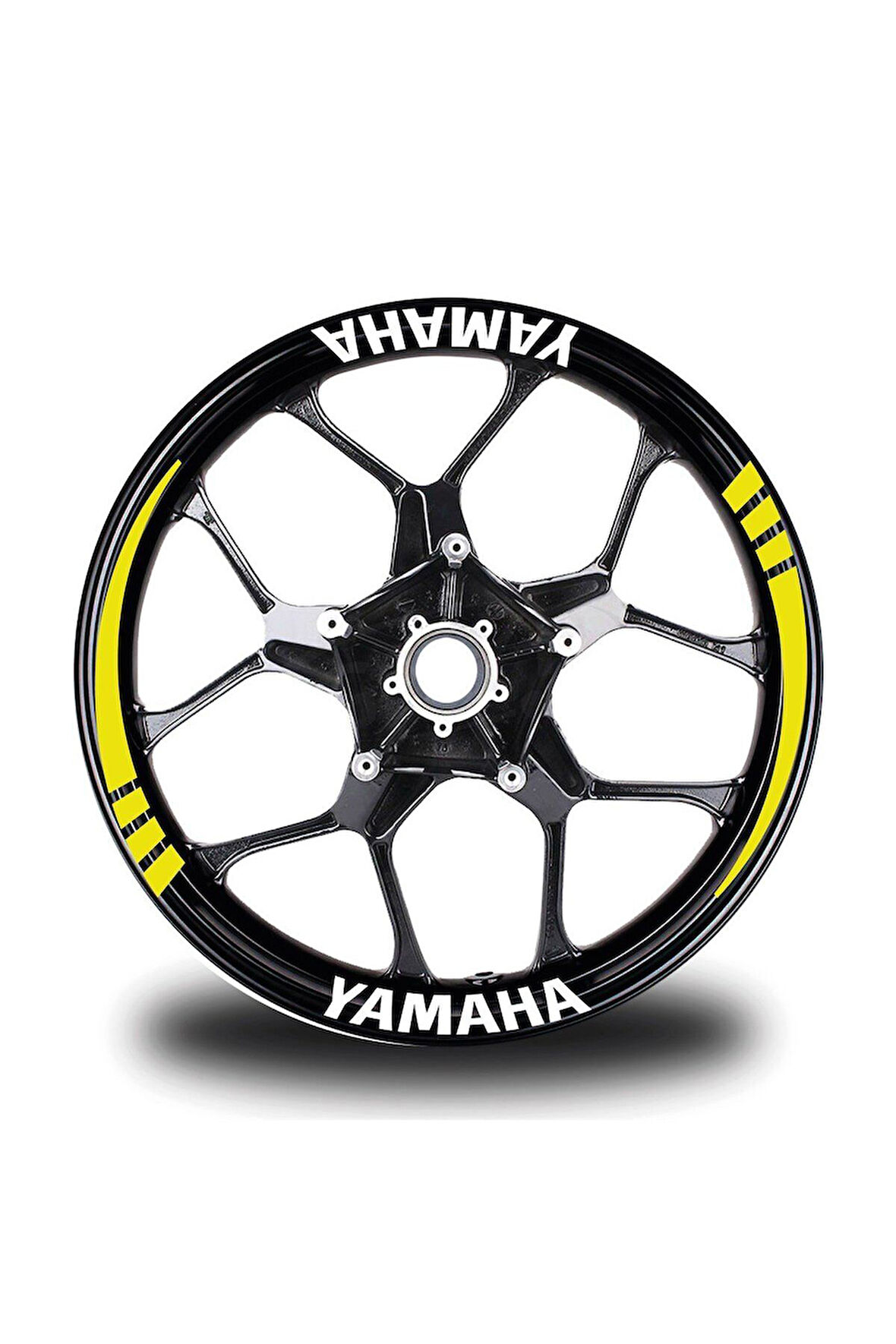 mixgiftzYamaha Yazılı Sarı Takım Jant Sticker Modeli