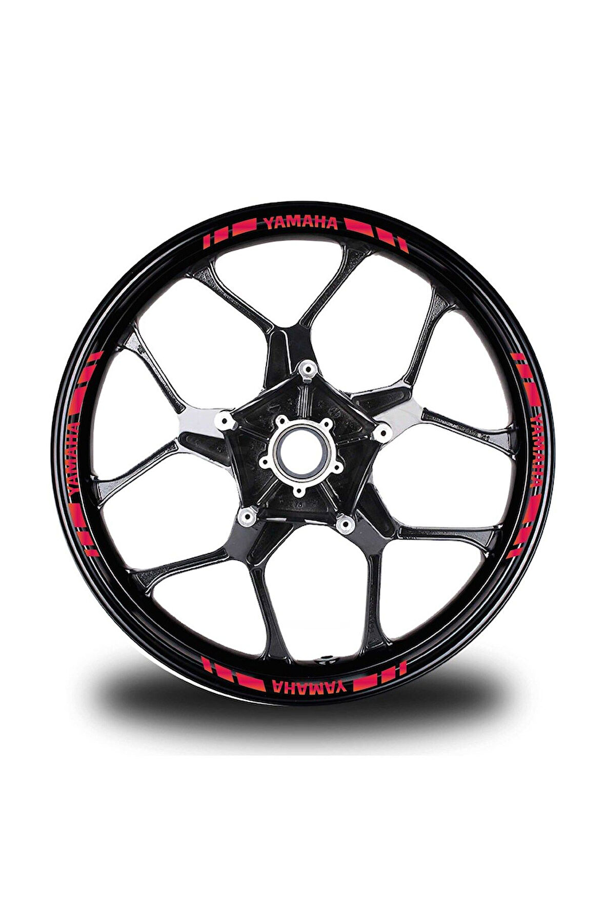 mixgiftzYamaha Yazılı Kısa Dış Şerit 16'lı Tek Renk Jant Sticker Modeli