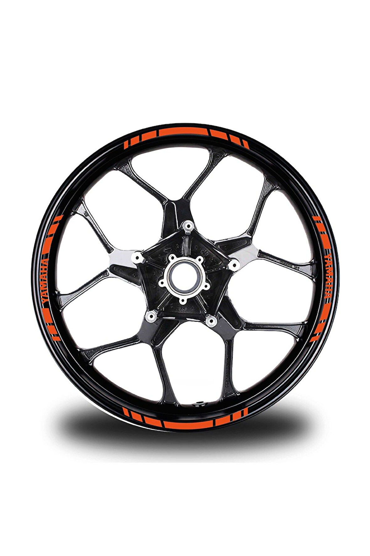 mixgiftzYamaha Yazılı Kısa Yazısız Kısa Dış Şerit 16'lı Tek Renk Jant Sticker Modeli