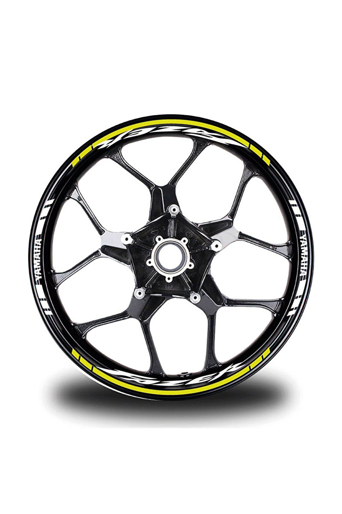 mixgiftzNeon Sarı Yamaha Fazer Takım Jant Sticker Etiket
