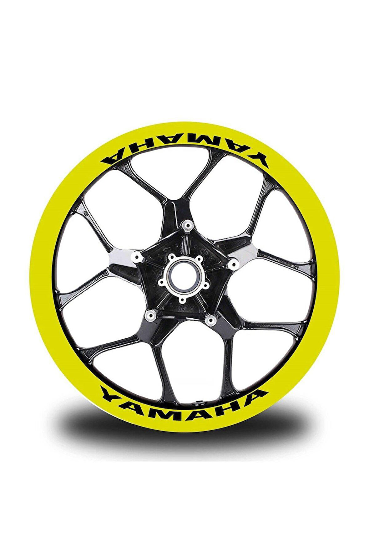 mixgiftzSiyah Yamaha Yazılı 8Li Jant İçi Yazı Sticker Etiket