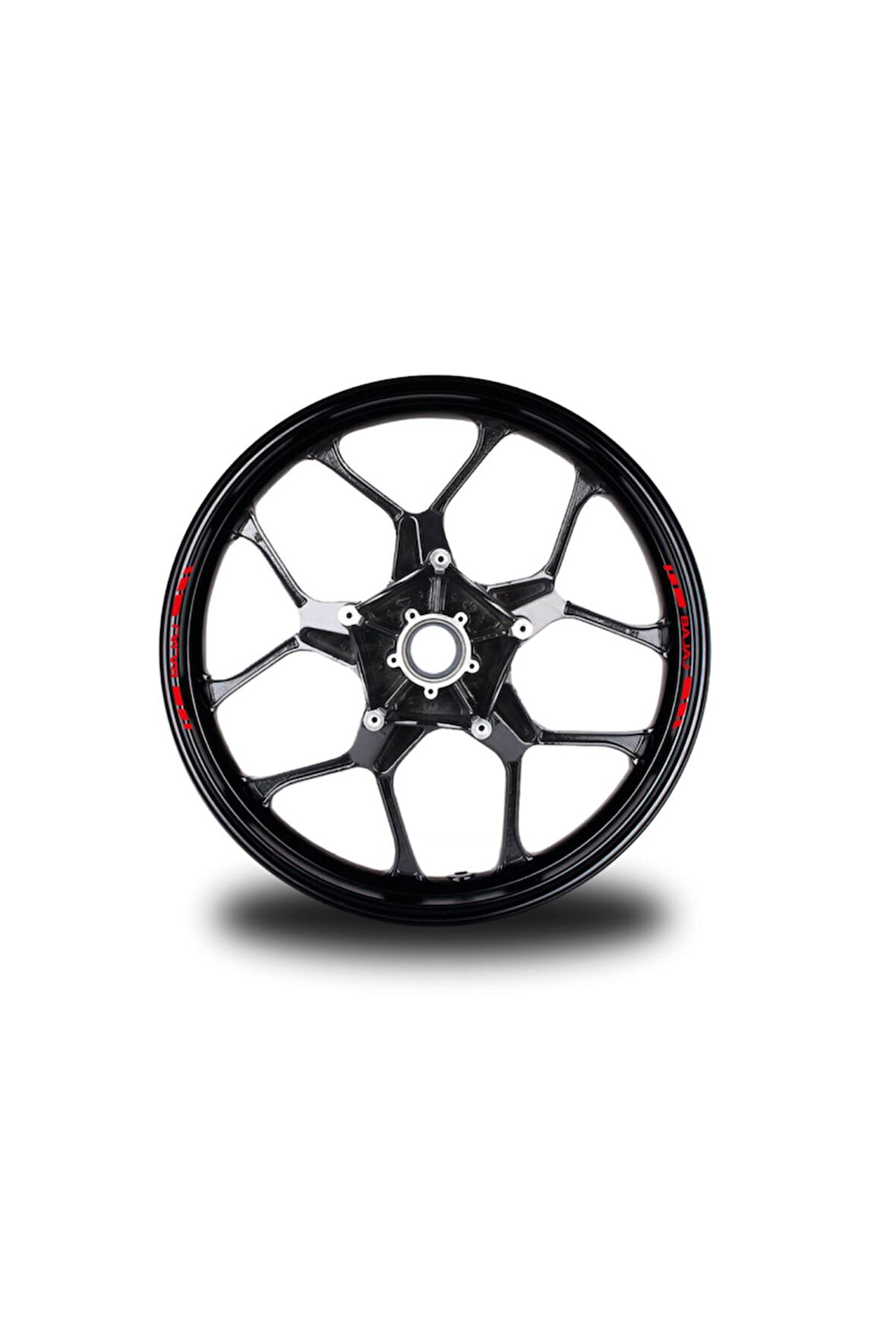 mixgiftzBajaj 8li Jant Stıcker Modeli Kırmızı Uyumlu