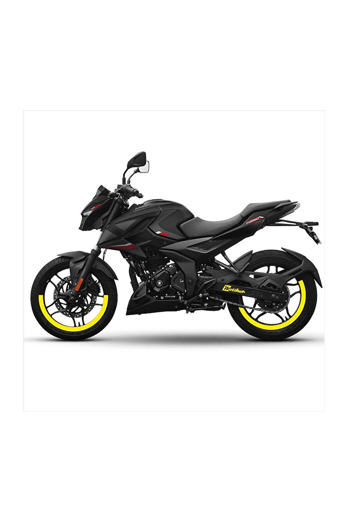 mixgiftzBAJAJ PULSAR N250 Yarım Kaplama Jant Sticker Etiket Modeli Sarı