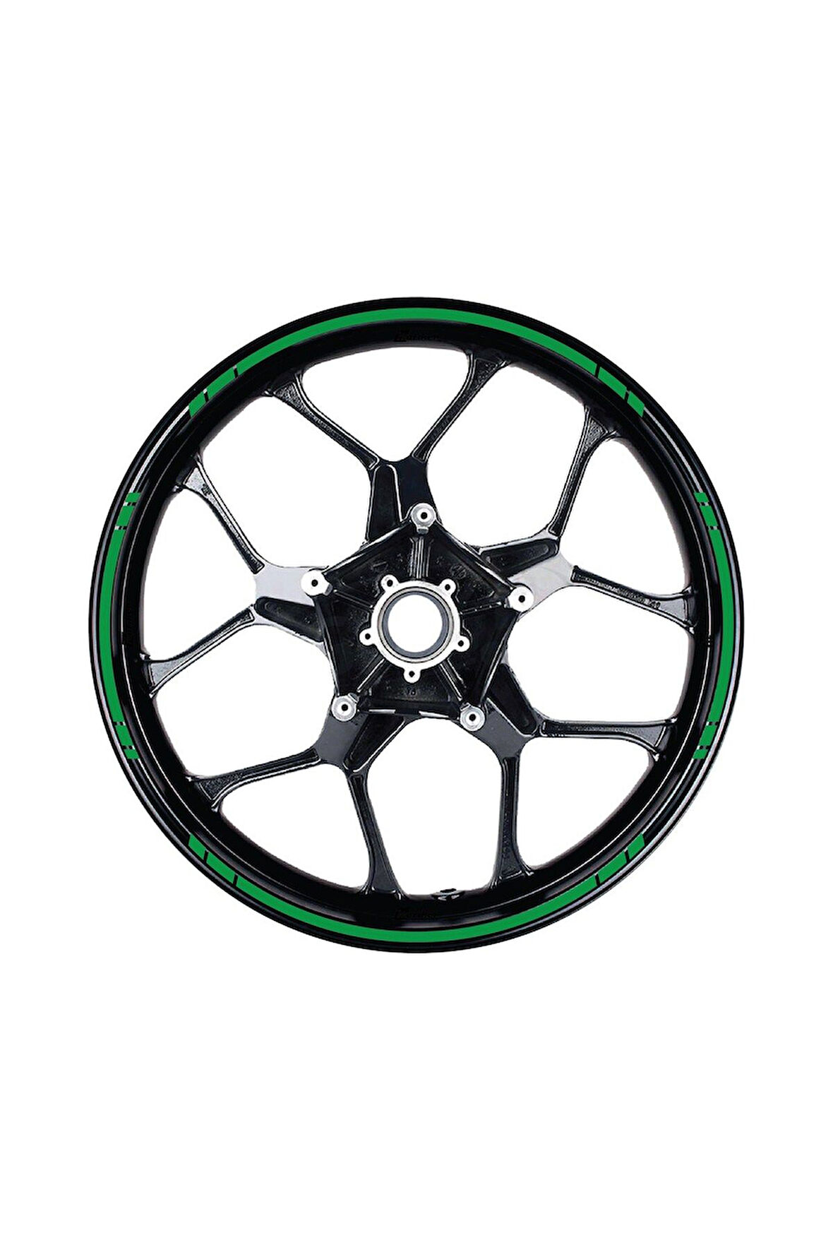 mixgiftzYazısız Uzun Kısa Kesikli Tek Renk 16'lı Jant Sticker Modeli