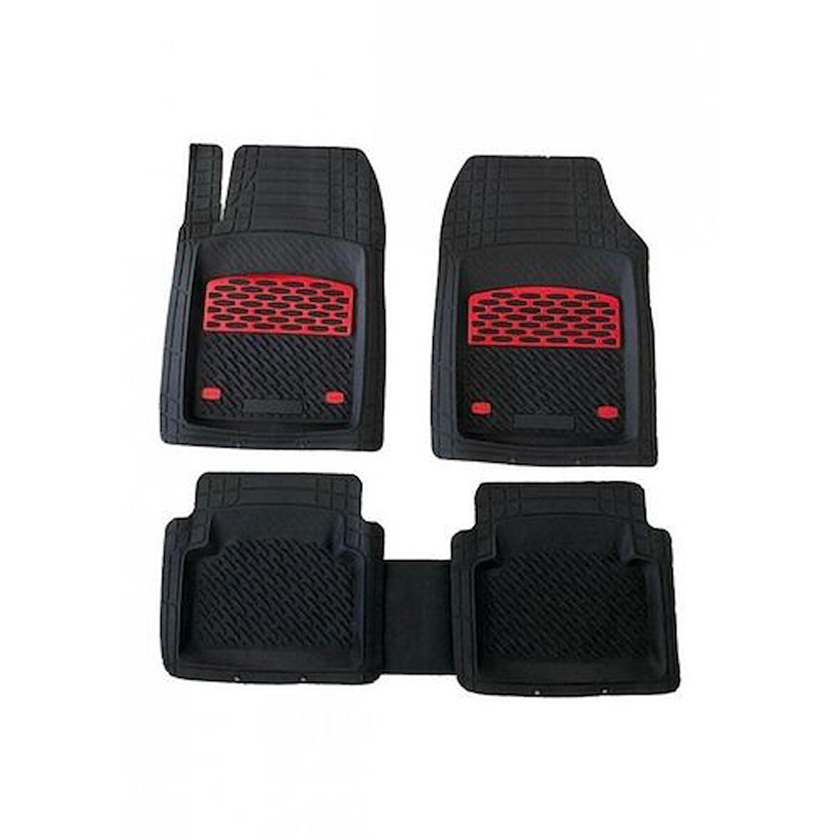 Geely Fc Uyumlu 3D Havuzlu Paspas Takımı Safir Siyah Krom Kırmızı