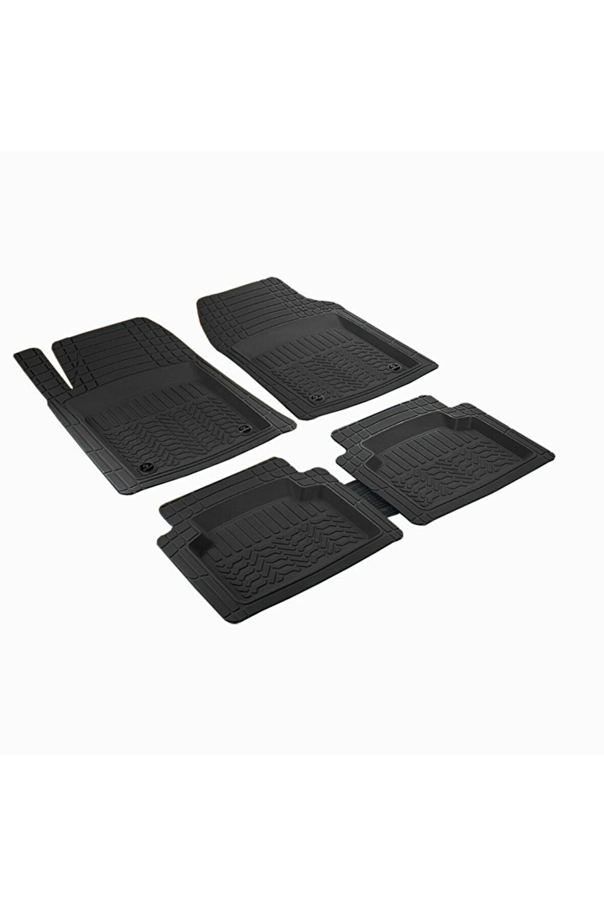 Renault Laguna ile Uyumlu 4D Universal Derin Havuzlu Paspas Profesyonel Siyah