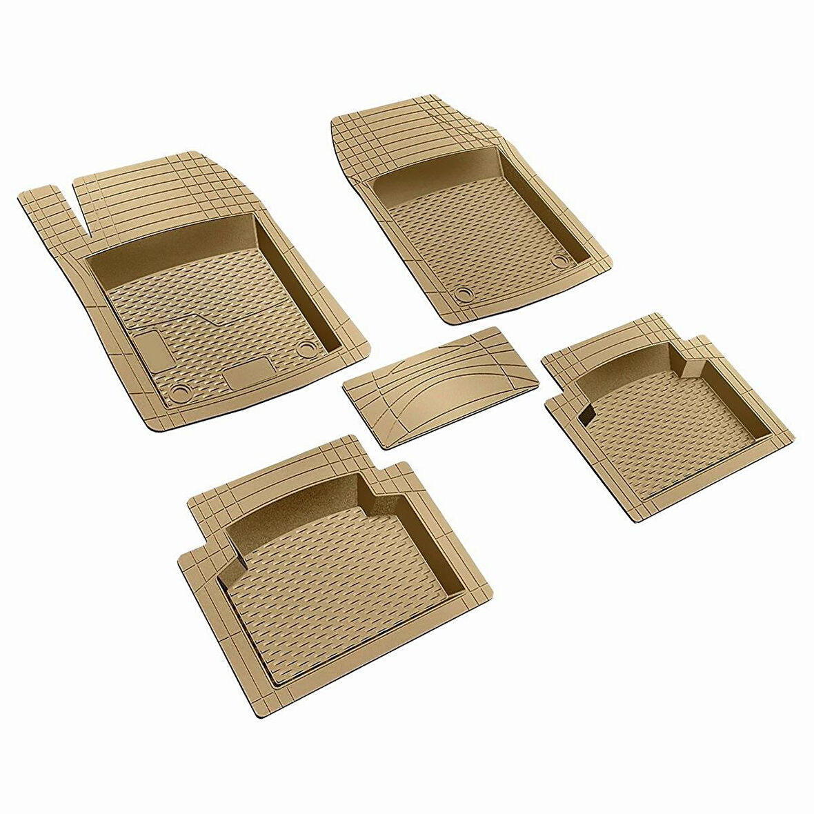 Ototrendy Nissan Primera Ekstra Havuzlu Kauçuk Paspas Bej Universal