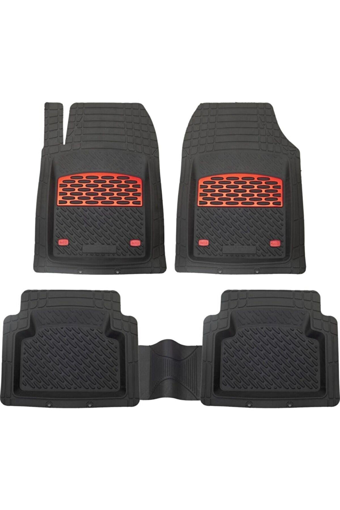 Uyumlu Safir Ford Focus 1 1998-2004 Krom Kırmızı Derin Havuzlu 3d Paspas