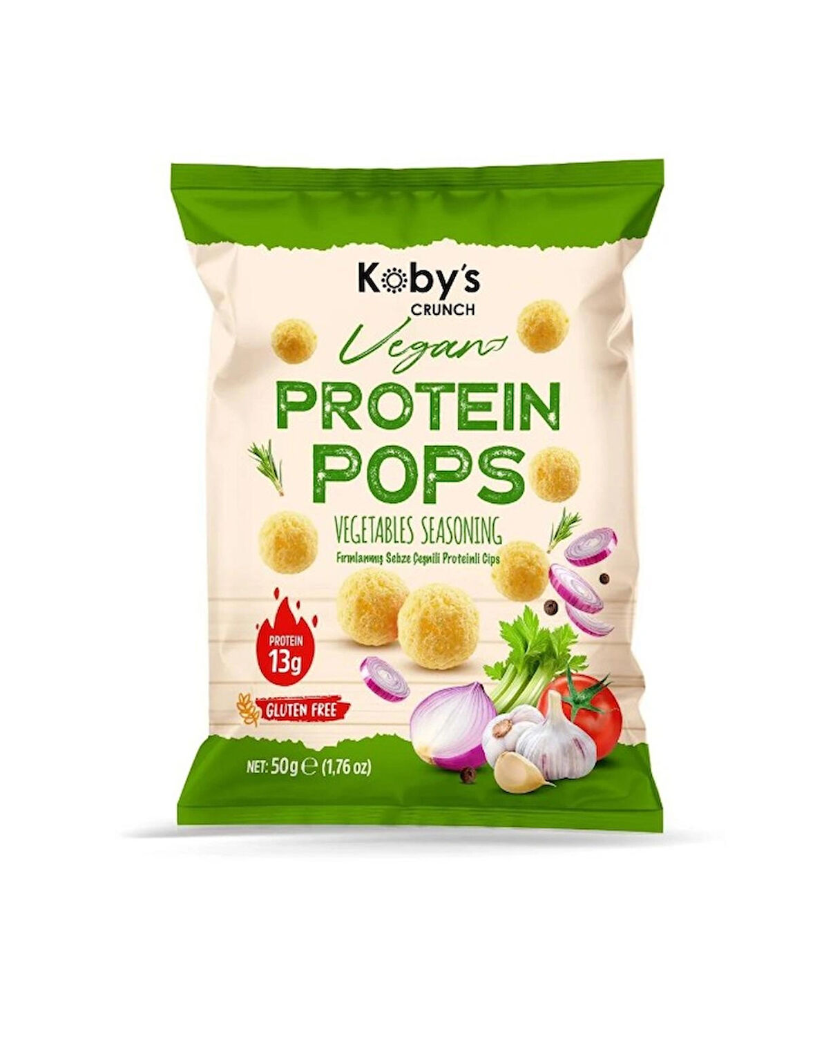 sebze aromalı protein cips (50gr x 6 adet)