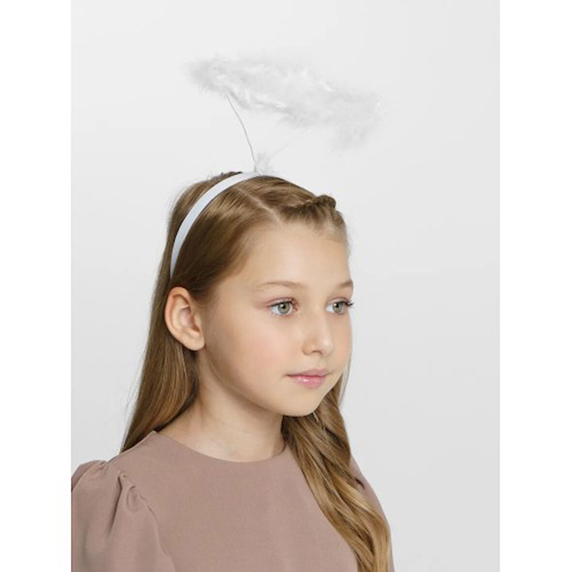 Beyaz Otrişli Tüylü Esnek Yapı Melek Haresi Melek Tacı