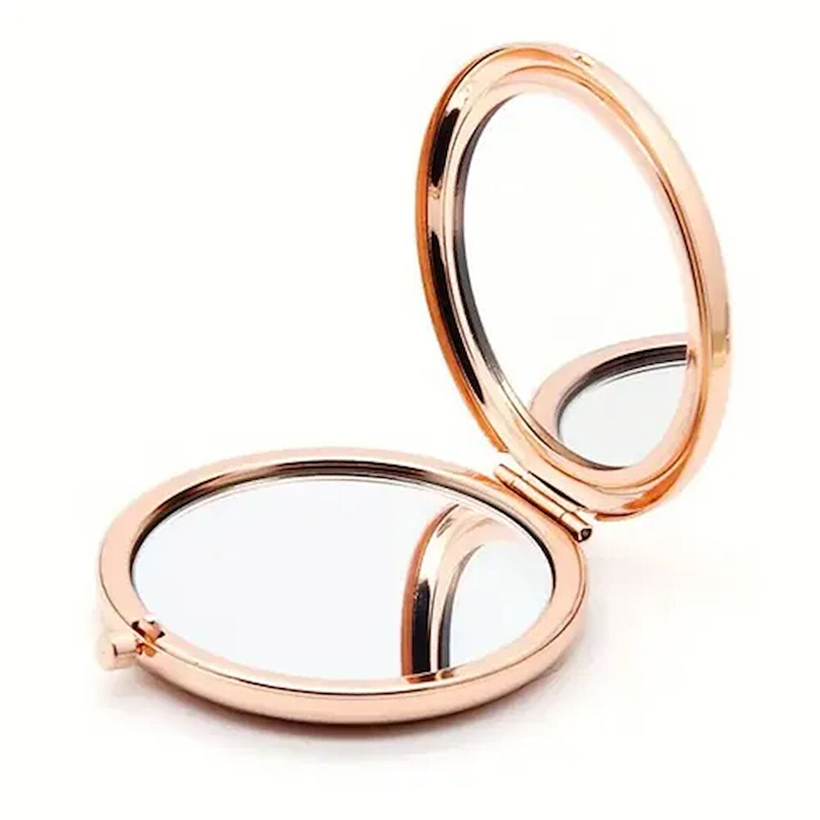 Promosyon Yuvarlak Cep Aynası Rose Renk
