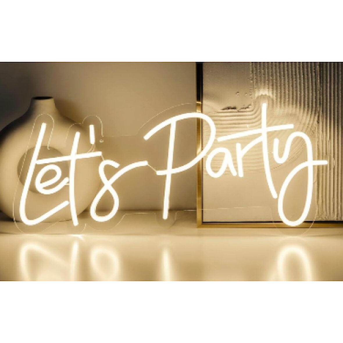 LET'S PARTY Yazılı Neon Led
