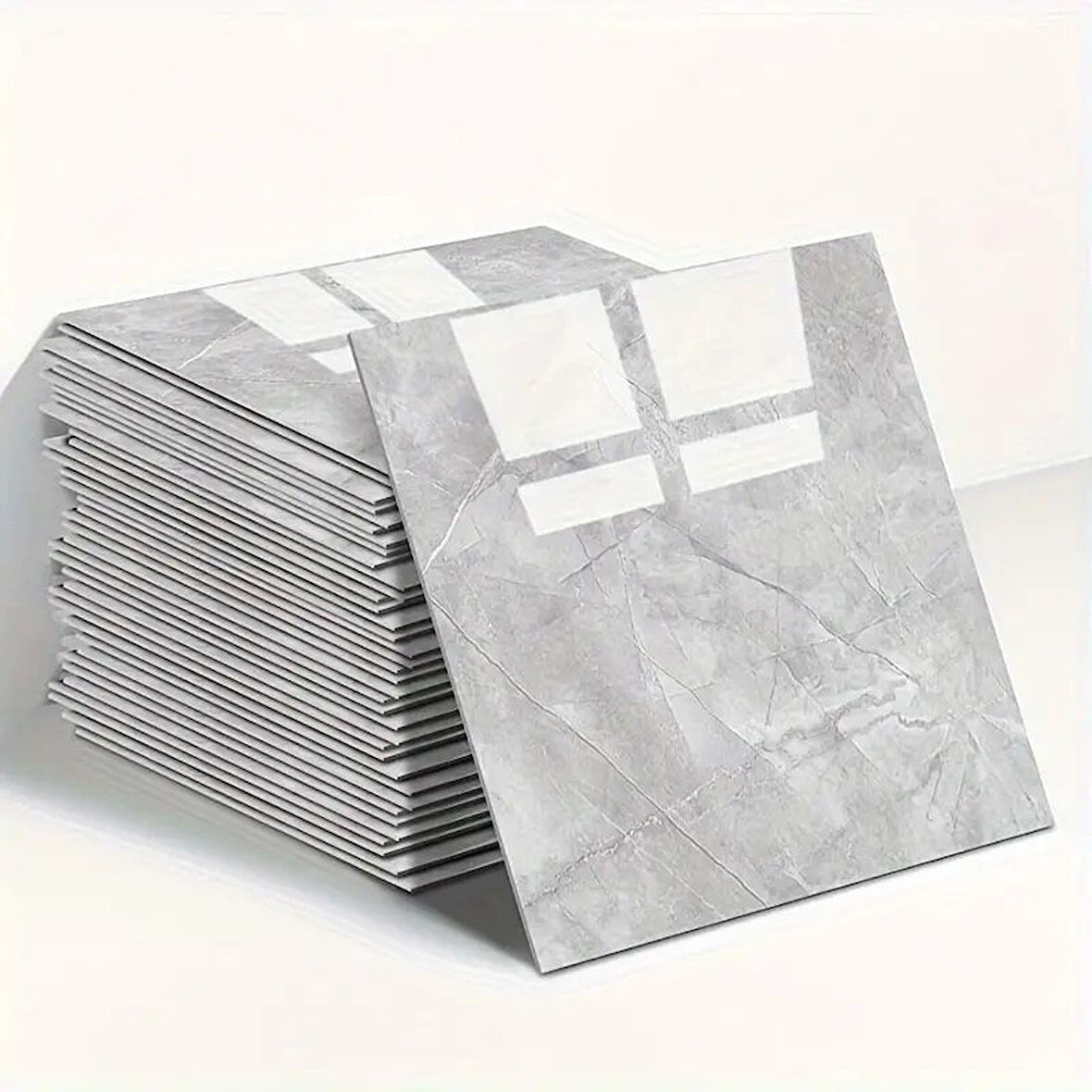 GRİ MERMER DESEN DUVAR STİCKER (30*30)