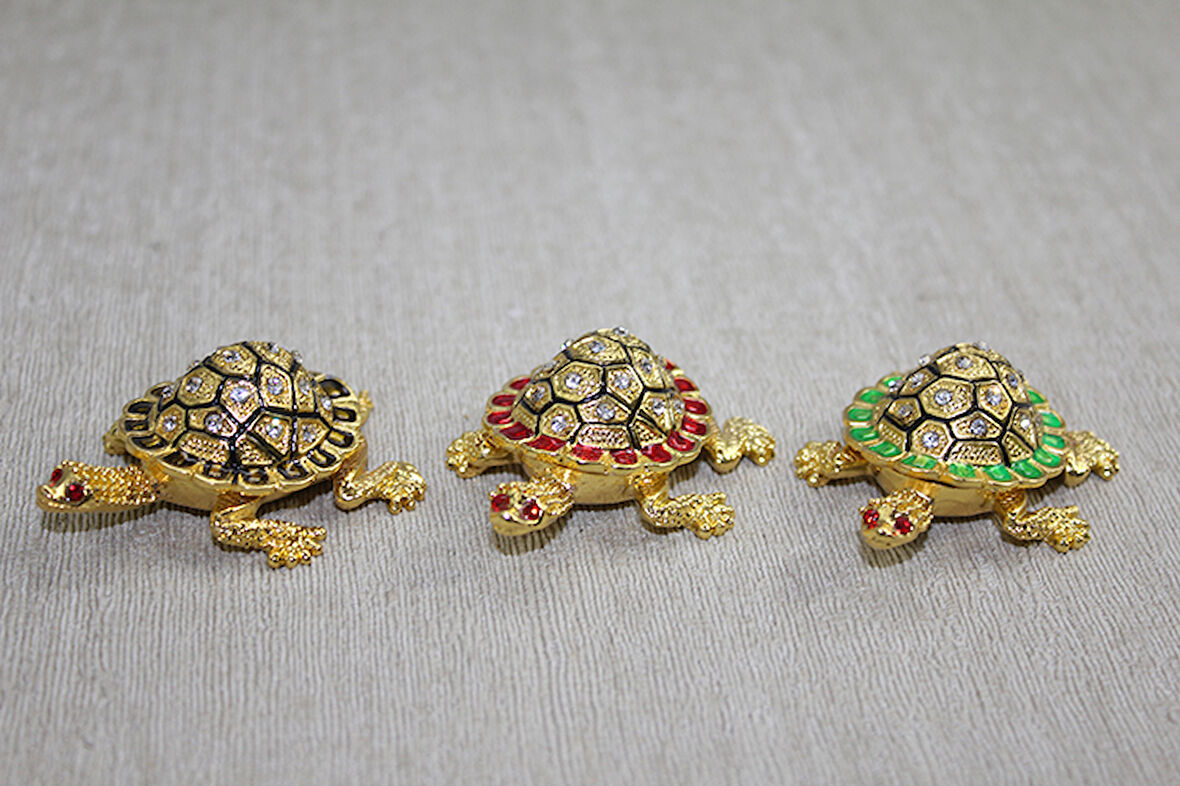 Swaroski Minik Kaplumbağa Figürü Alk3867