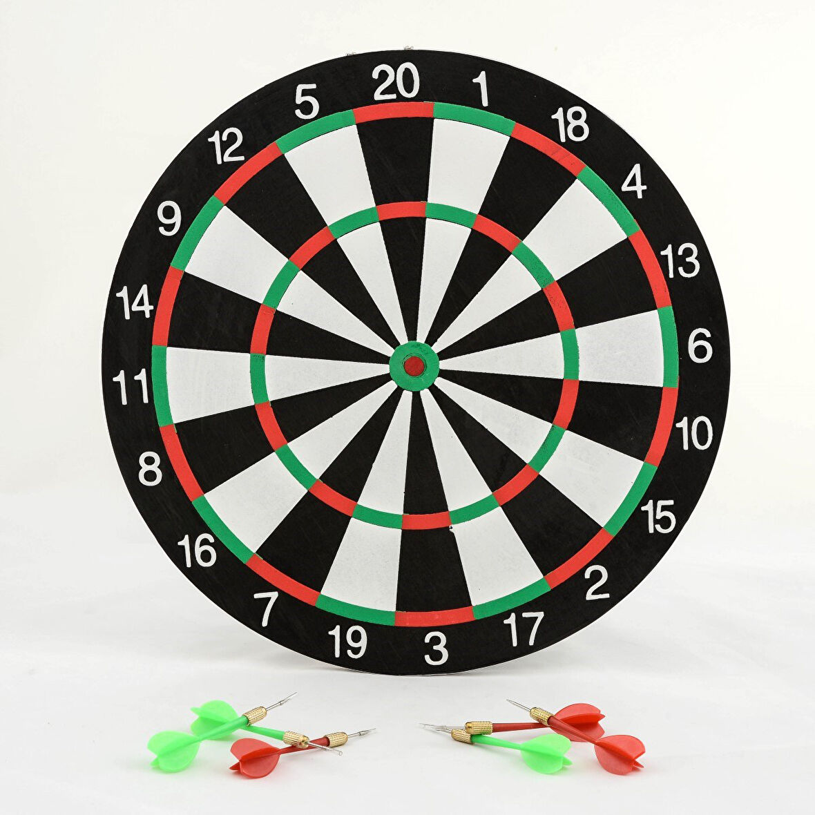 Çift Taraflı 35 Cm Dart Tahtası Ve 4 Adet Ok 6aly717