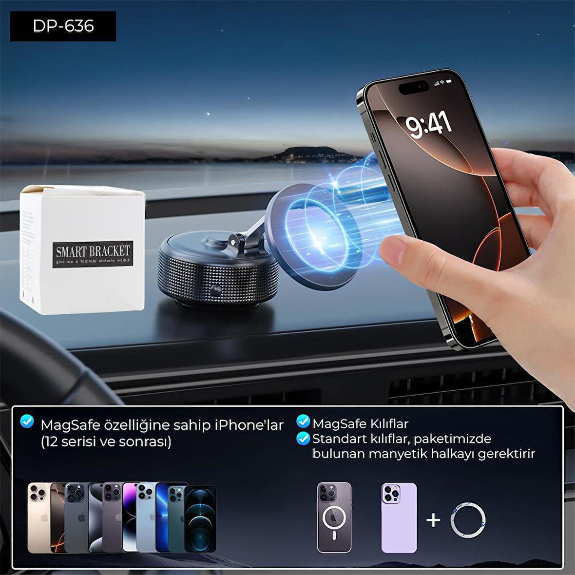 MAGSAFE ÖZELİKLİ TELEFON TUTUCU