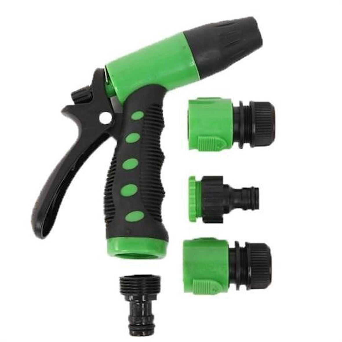 2 Fonksiyonlu 5li Bahçe Tarla Otomatik Sulama Tabancası Seti Hortum Bağlantısı Aparatı