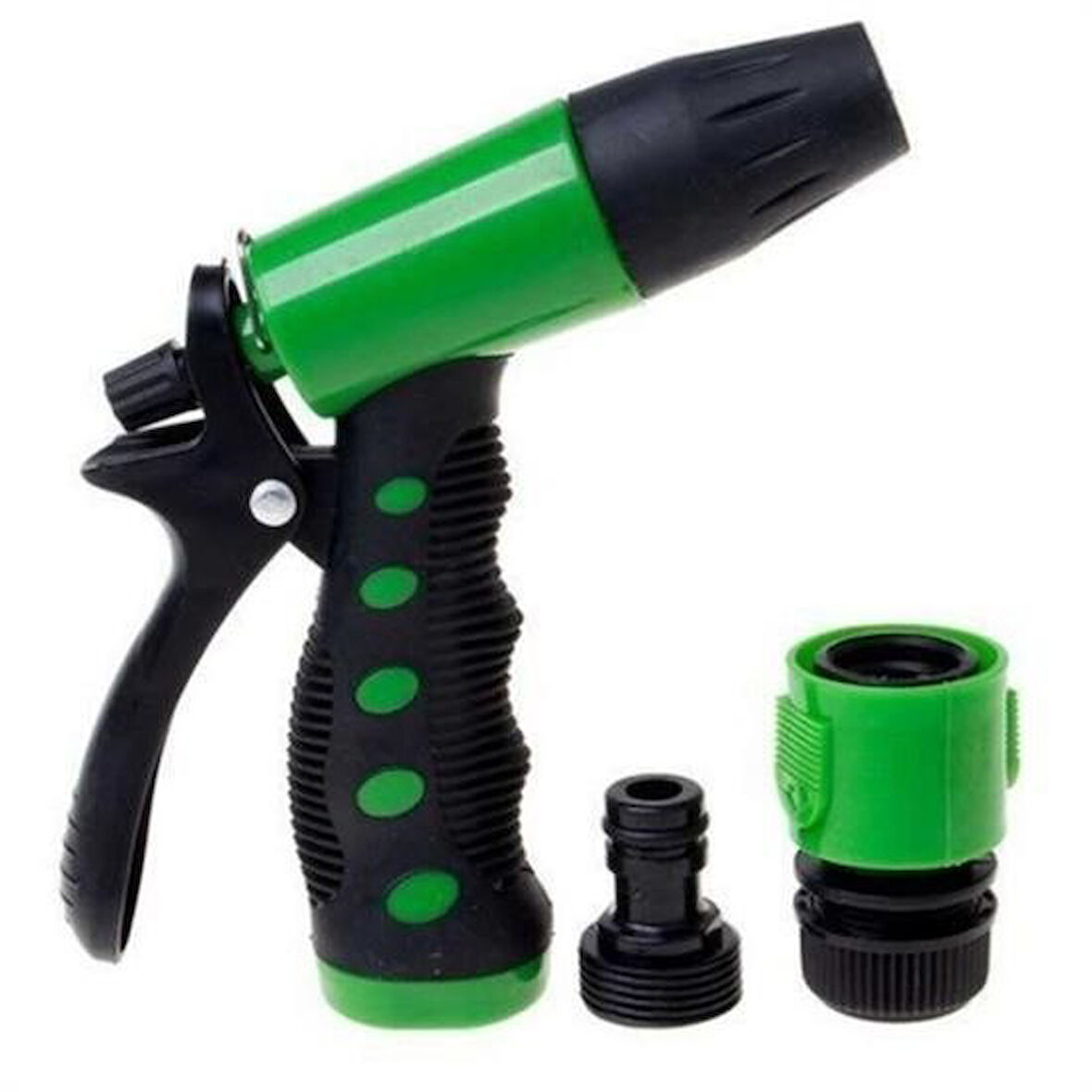 2 Fonksiyonlu 3lü Bahçe Tarla Otomatik Sulama Tabancası Seti Hortum Bağlantısı Aparatı